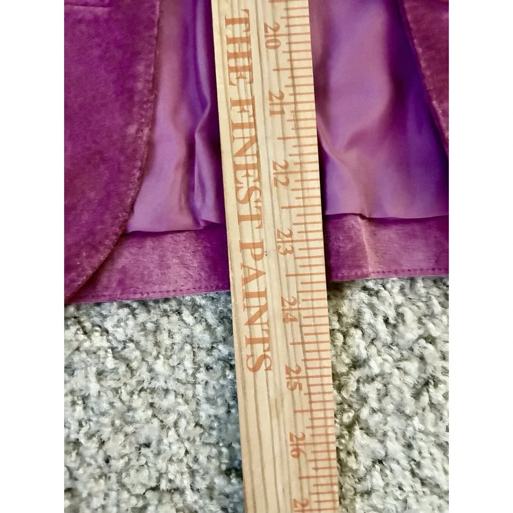 Y2K Valerie Stevens 100% Genuine Suede Leather Cropped Hot Pink Jacket Sz M